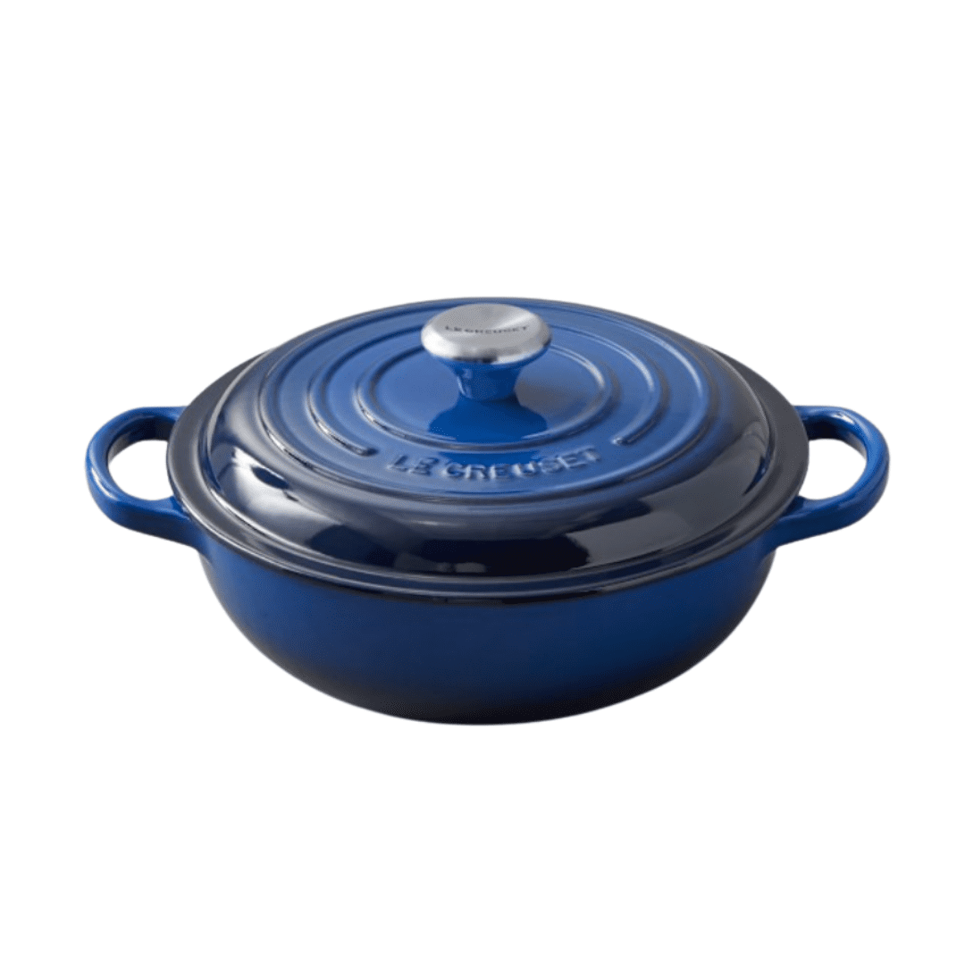 Cast Iron French oven, great for using in your blue oven to make incredible meals!