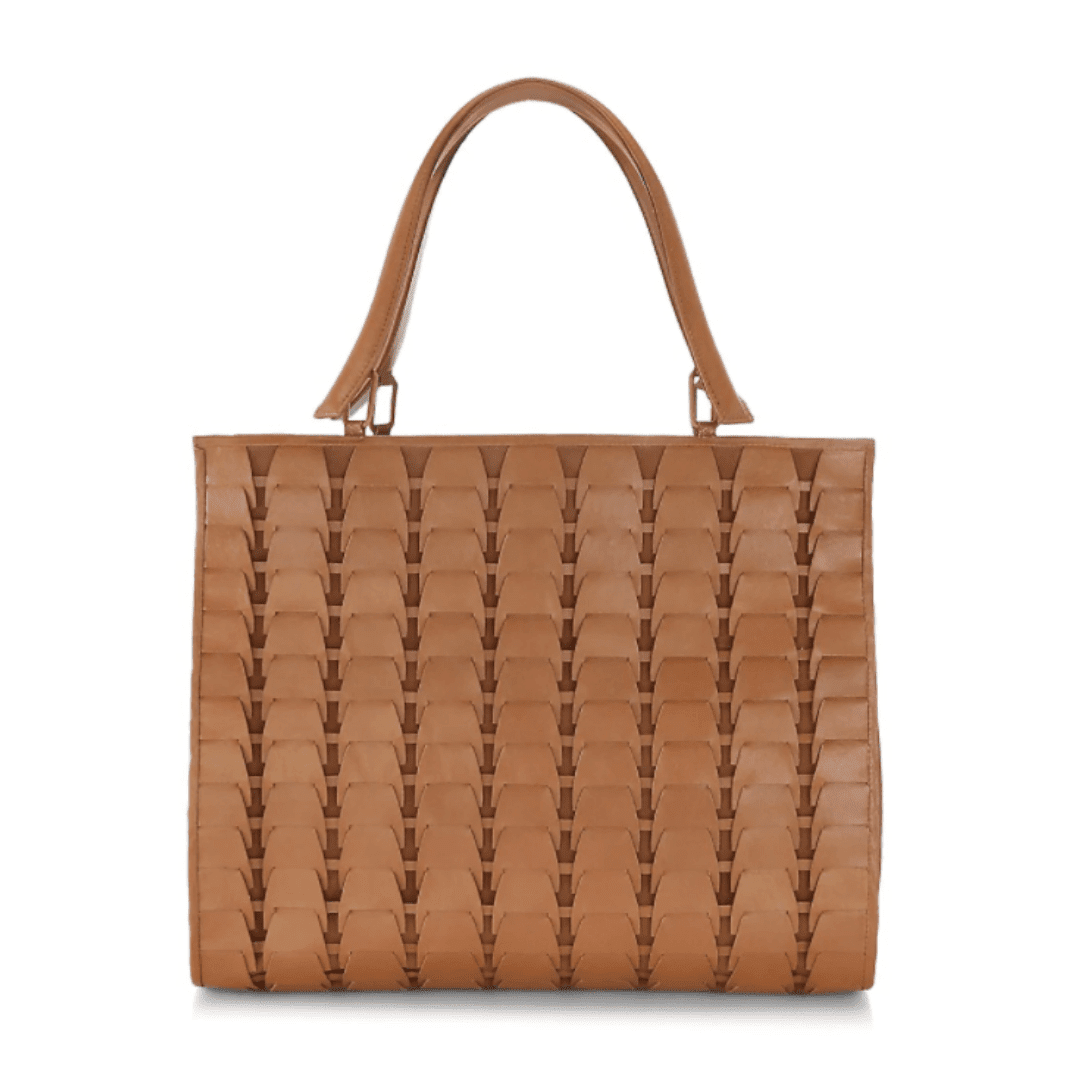 Woven Leather Nancy Gonzalez Saks handbag.