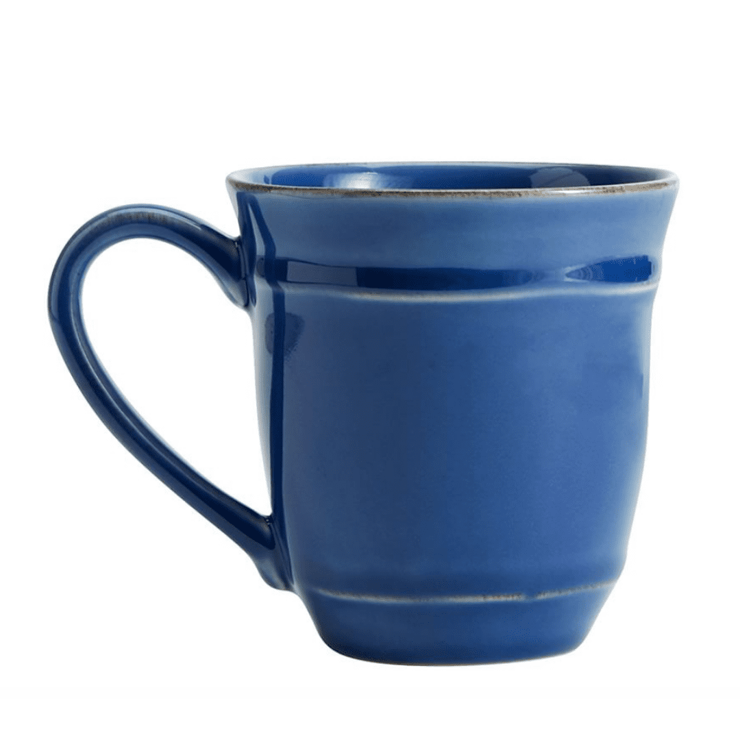 Cambria Handcrafted Stoneware Blue Coffee Mugs