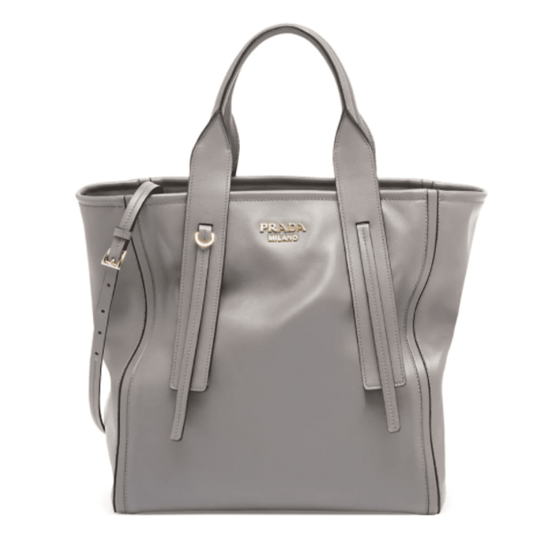 Prada Bags Saks - Gray Leather Shopper bag