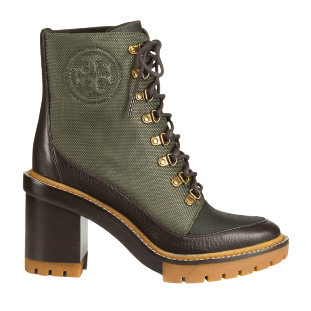 Tory Burch boots at Nordstrom, yes! These stylish designer winter boots have a slight heel with an earthly color palette making it a unique winter boot.