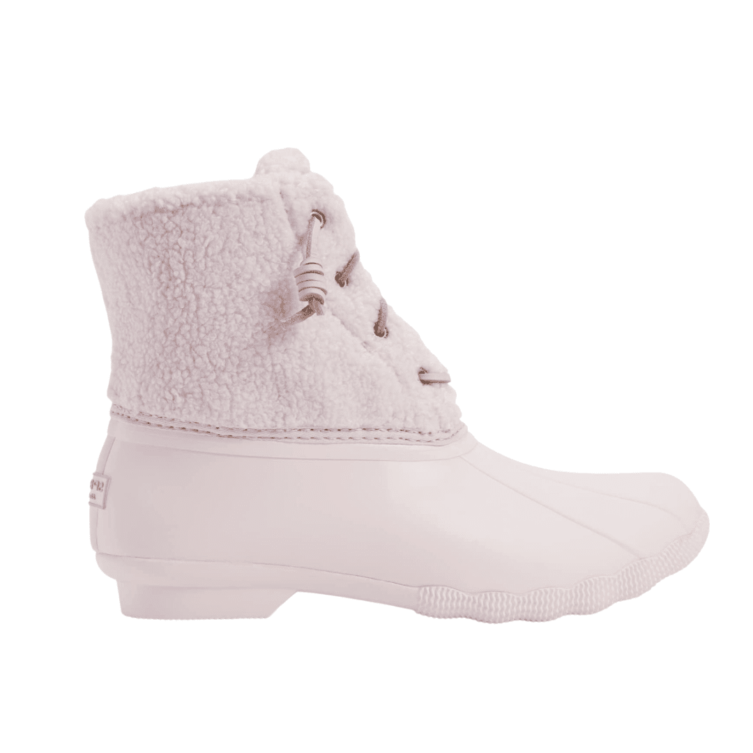 Cute and useful Sperry Sherpa pink winter boots to add style and flare to your winter outfits.
