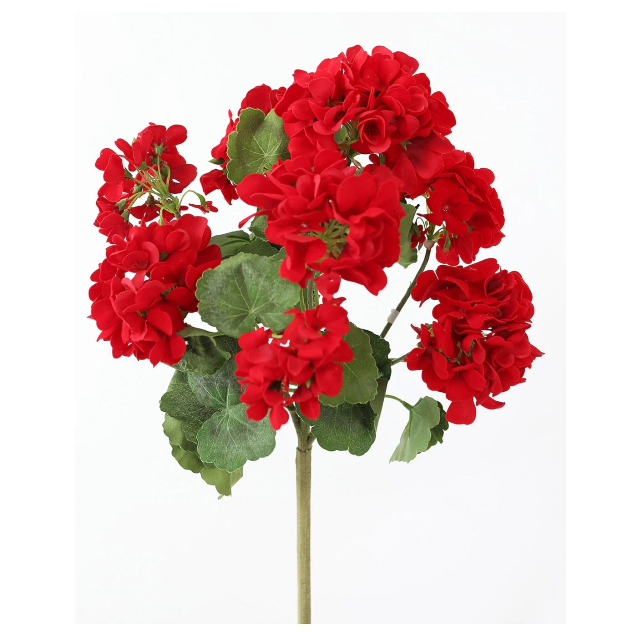 Red fake outdoor plant
