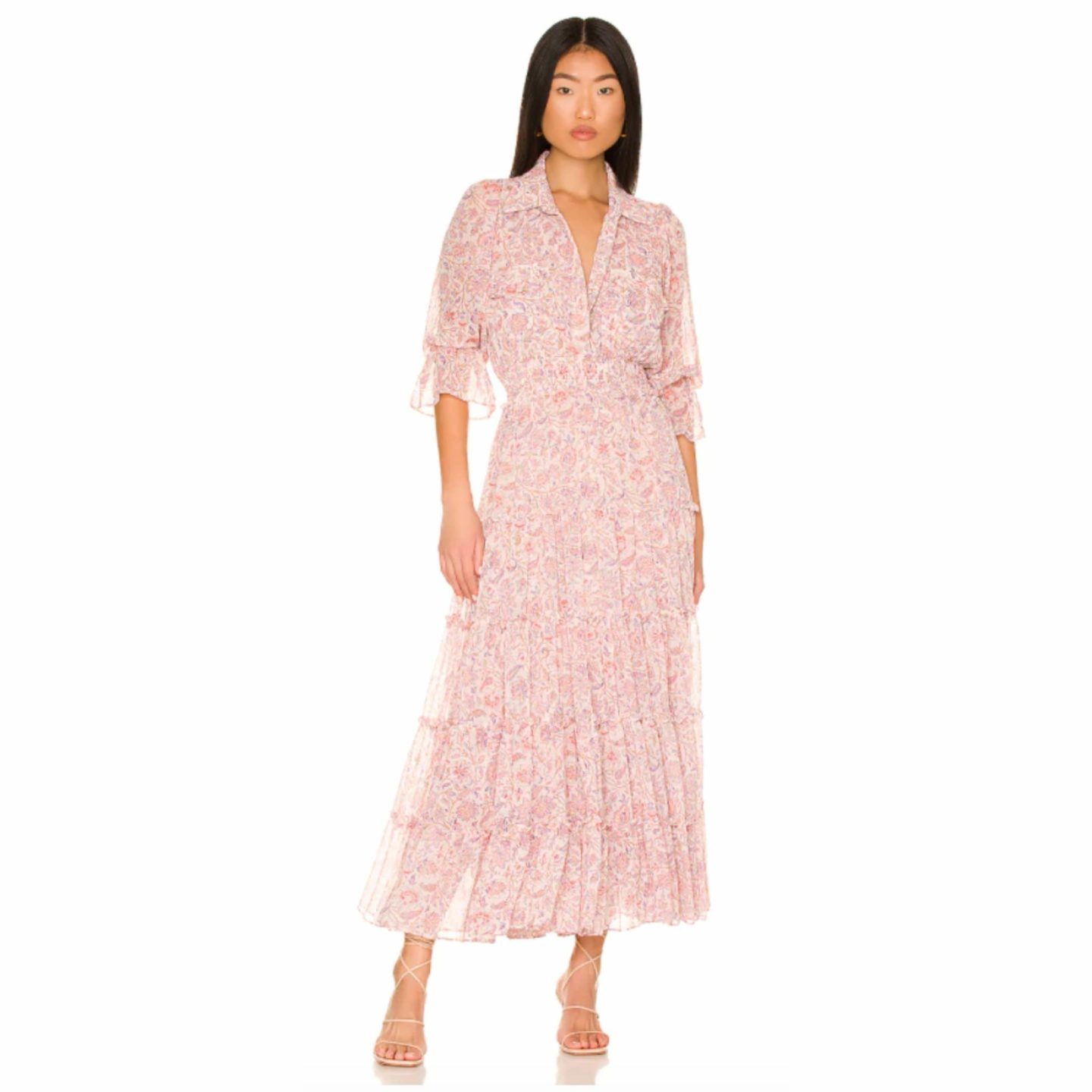 floral print long dress