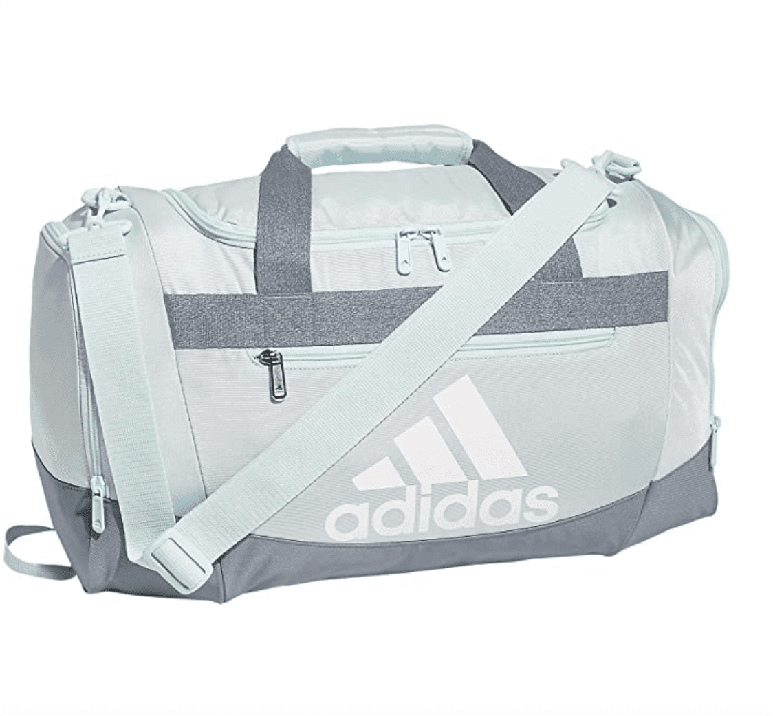 Blue and Gray Gym Bag