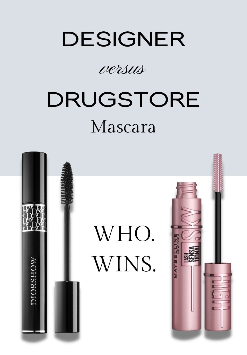 Designer vs Drugstore Mascar: is this a Diorshow mascara