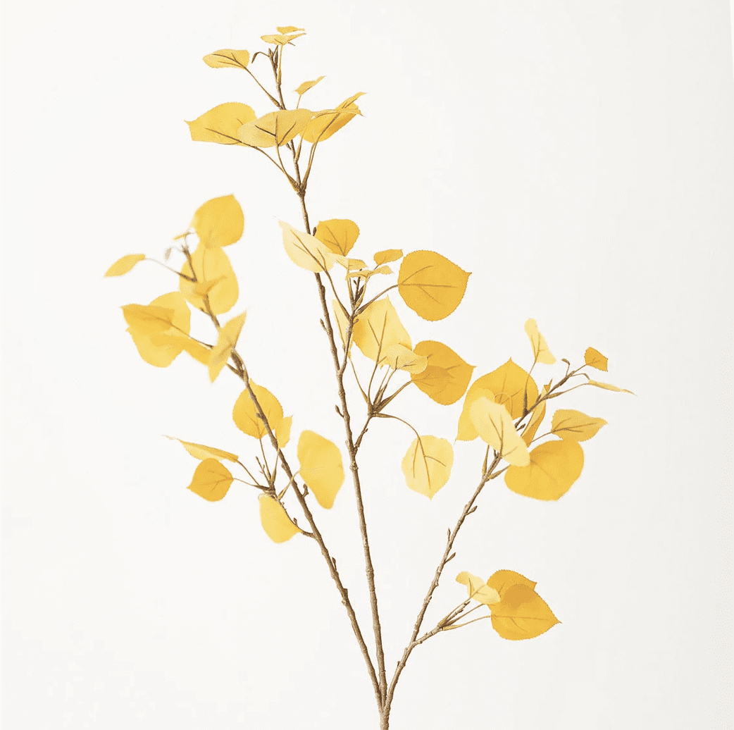 Yellow Fall Fake Flower Branch