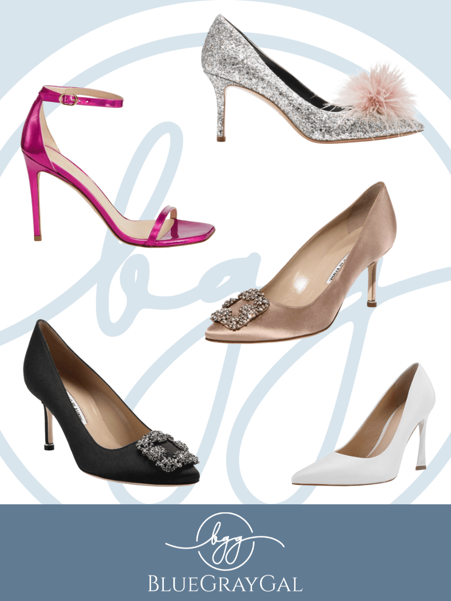Heels to wear with cocktail dress to a wedding