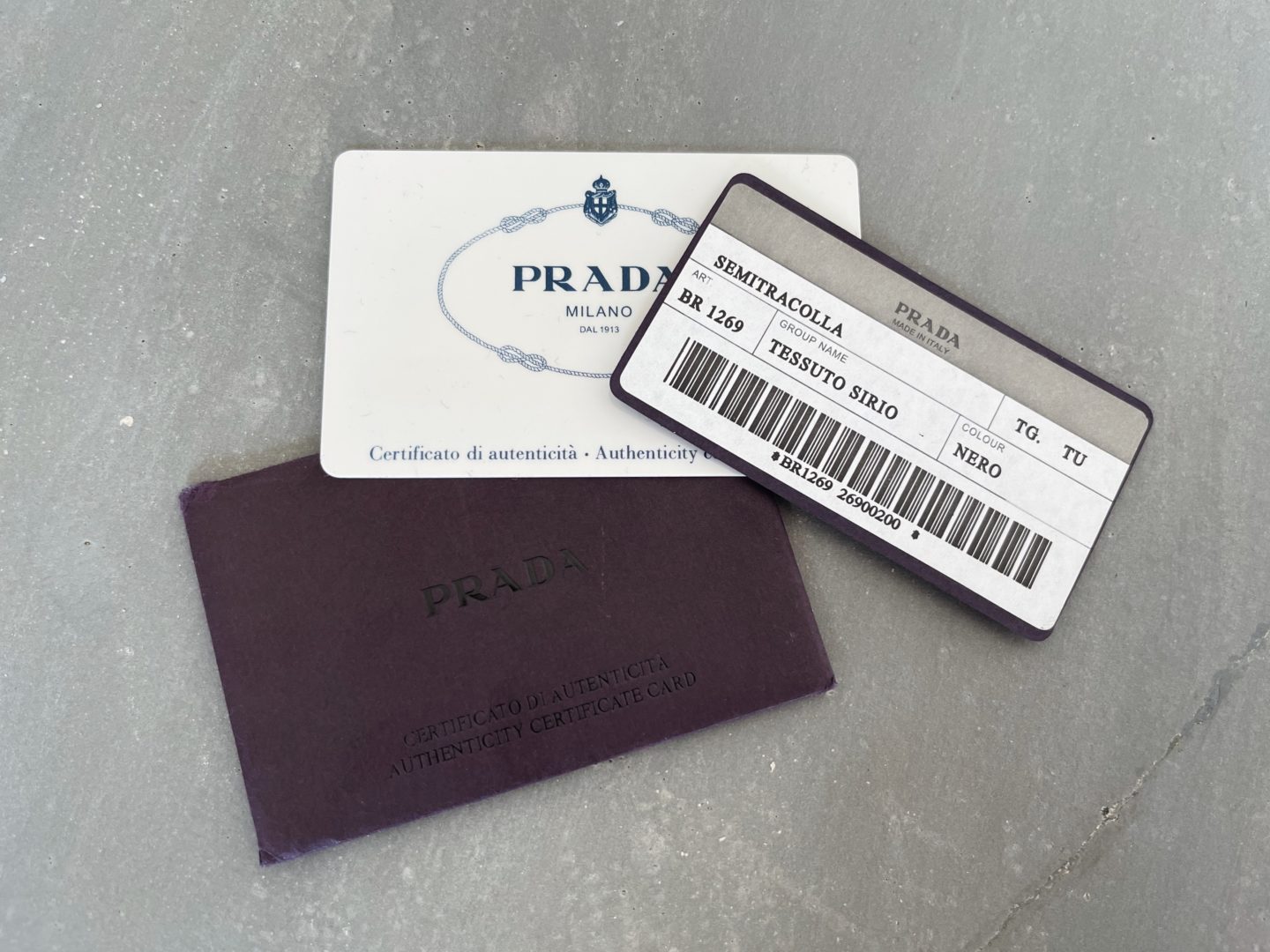 Prada Authenticity Card not filled up - Can it be authentic