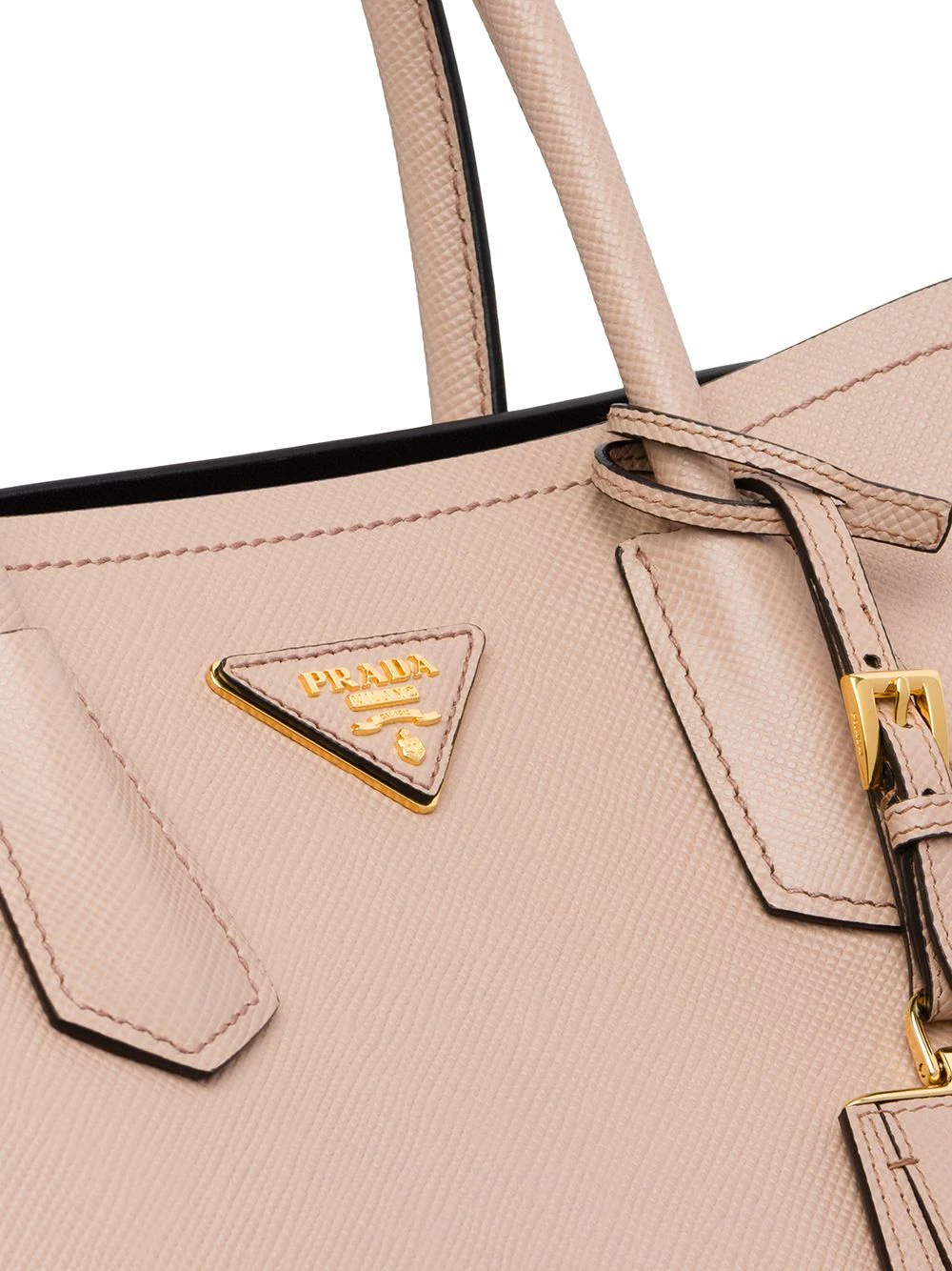 Prada hand bag real vs fake review. How to spot counterfeit Prada Saffiano  bags and purses 