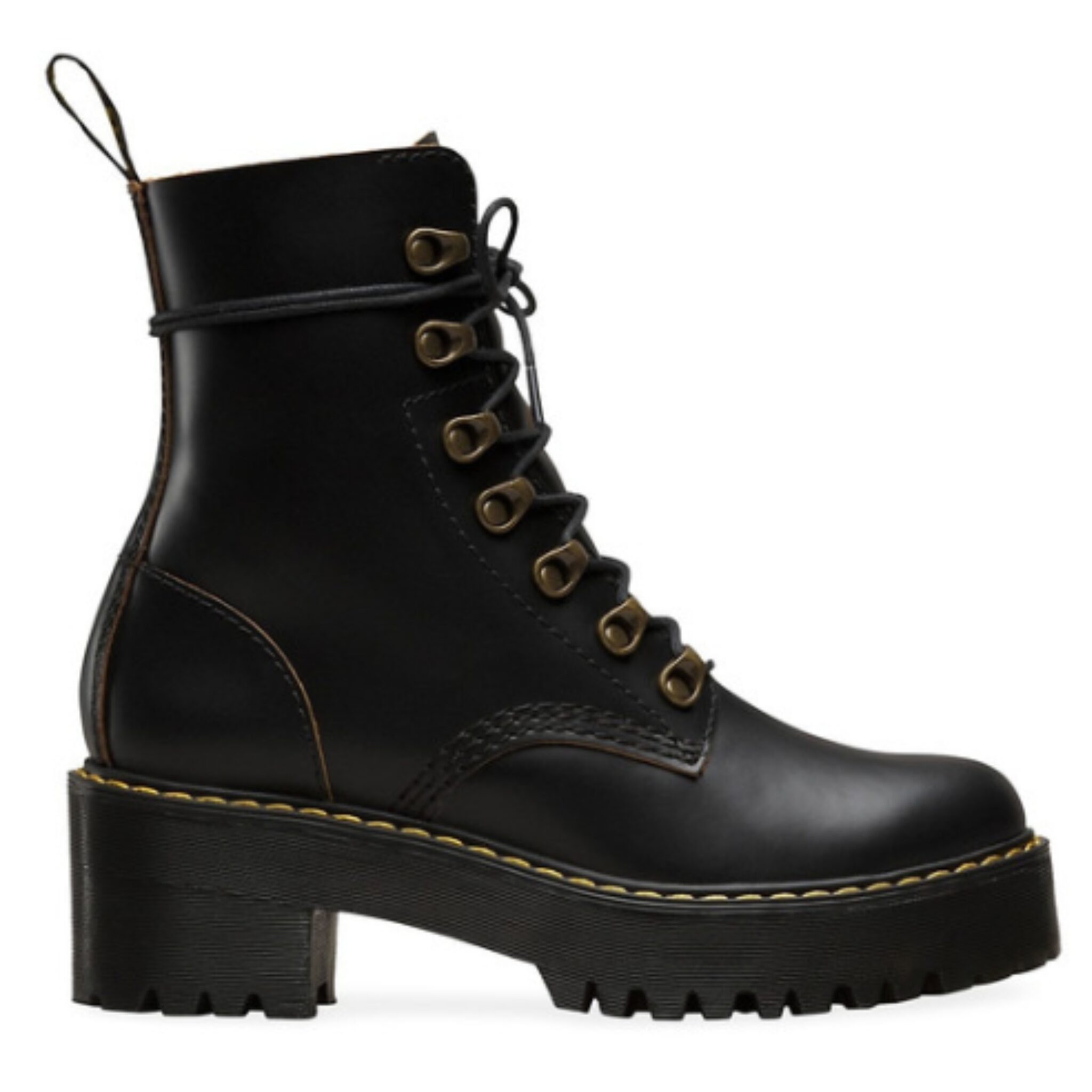 Combat boots to wear with leather leggings.
