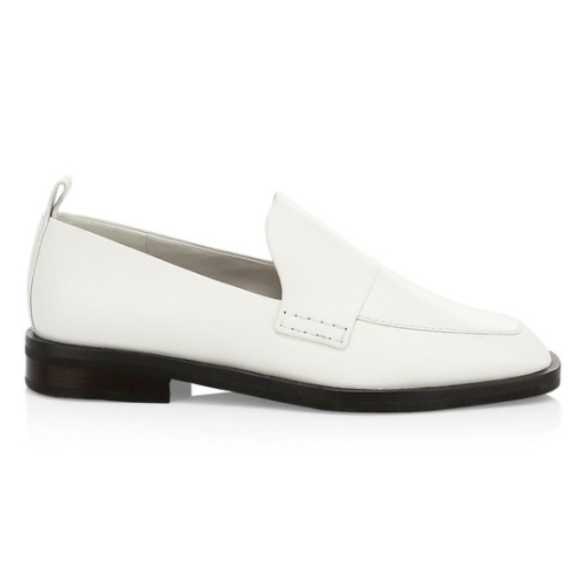 White oxfords to wear with leather leggings.