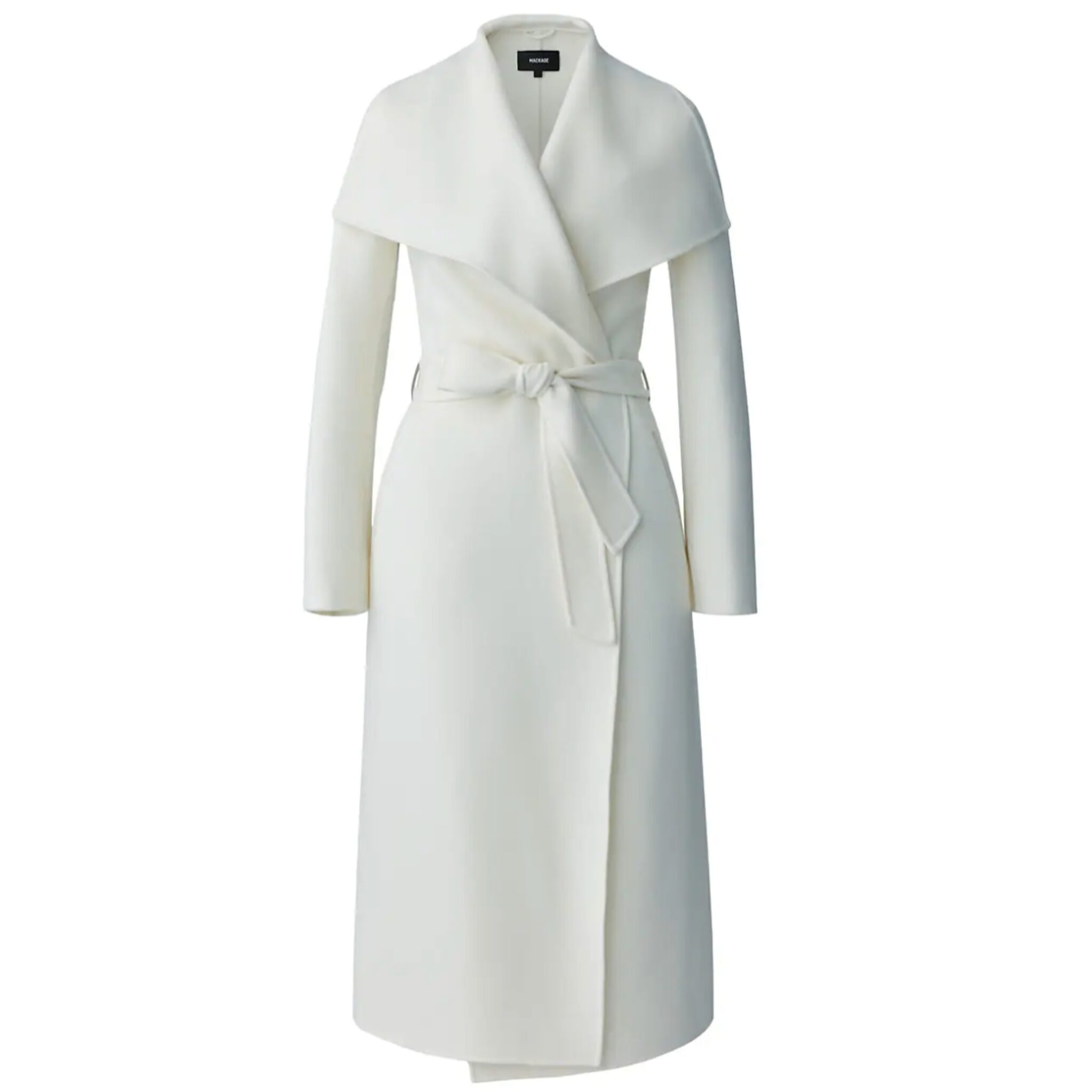 White wool coat