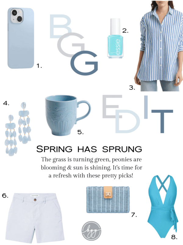 Spring fashion 2023 and spring home decor ideas.